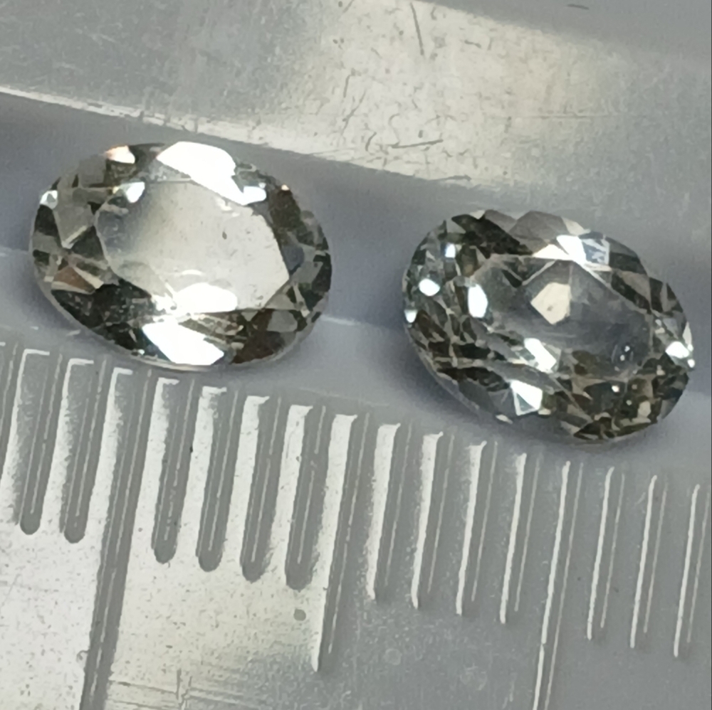 Oval Cut Clear Topaz Gemstones 7x5mm